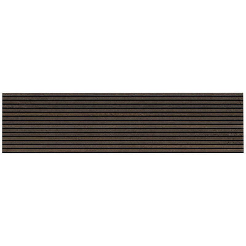 Panneau mural insonorisant acoustique à lattes en bois cannelé 120 po x 9,5 po SereniSlats Bark , Écorce