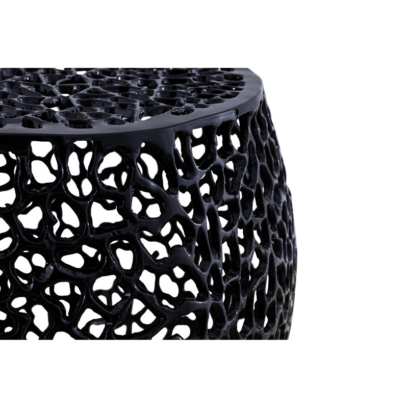 Aluminum Side Table In Black: Enhance Your Modern & Contemporary Decor Black Table: Construction For A Vibe, Black
