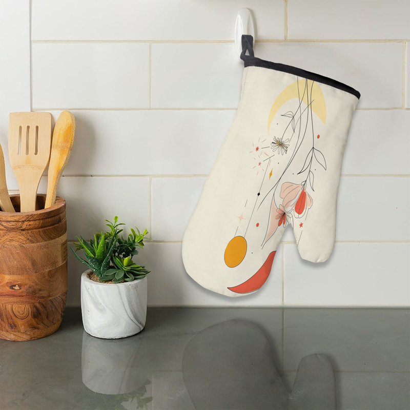 Petal Frames Oven Mitt Cotton Twill