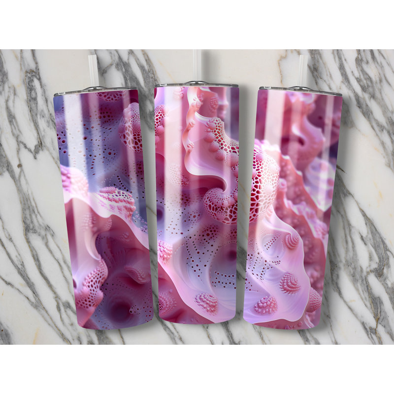 Choose Handmade Tumblers 591ml Vacuum Insulated Stainless Steel (18/8) Travel Tumbler with Straw