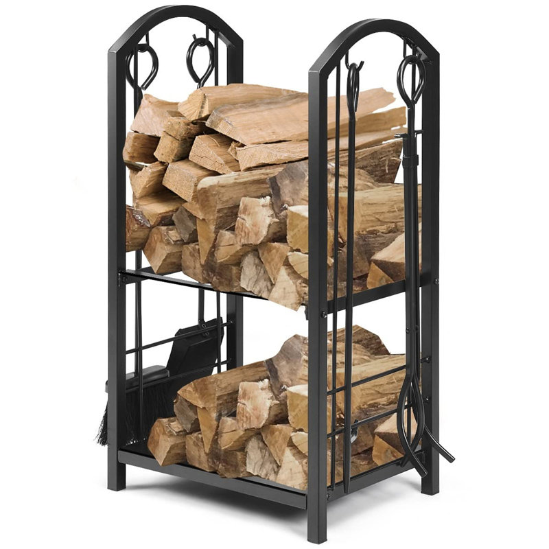 Apsar 10cm W Metal Log Rack