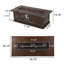 Foyer rectangulaire - 50 000 BTU (motif en bois brun, l 56,10 po x P 26,10 po x H 19,10 po)