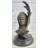 Dansfield Native American Man  Eagle Bronze Metal Bust Sculpture Statue On Marble Base