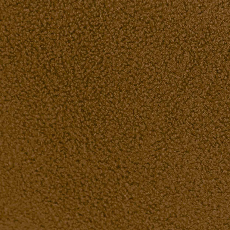 Repose-pieds standard ovale de 43,3 po Nancy, Fausse fourrure brune