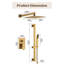 Système de douche à pluie complète Slidea avec valve brute et barre coulissante-63308439