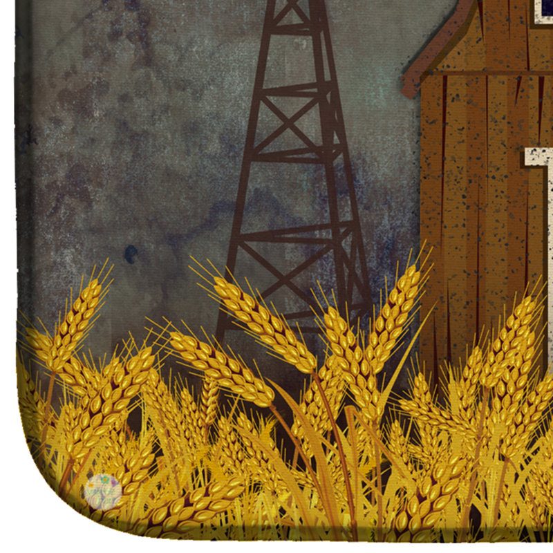 Patriotic Barn Land Drying Mat