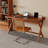 Brown Rectangular Solid Wood with 1 drawers desk-1548557438