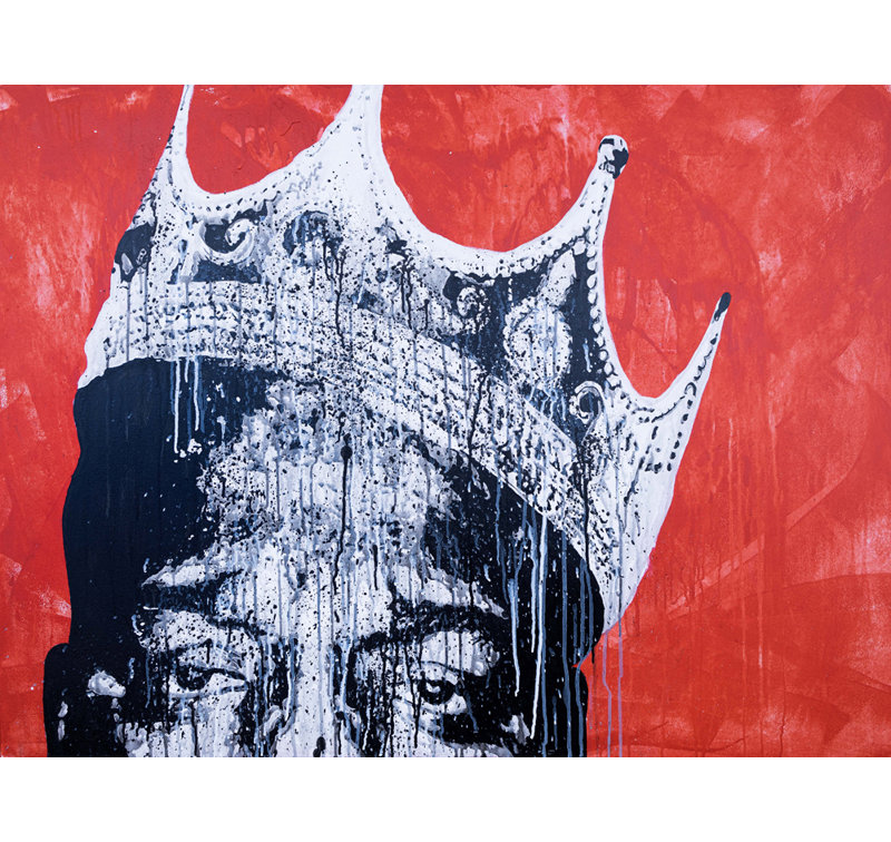 " Biggie Red ", 15" H x 18" W x 1.5" D