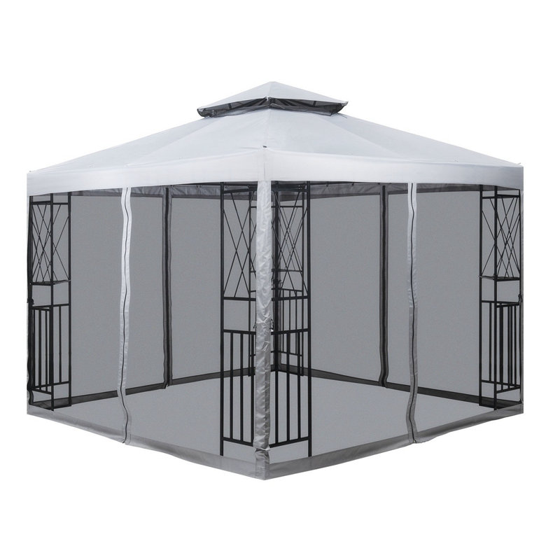 10 pi. L 10 pi. D Pavillon de jardin en métal