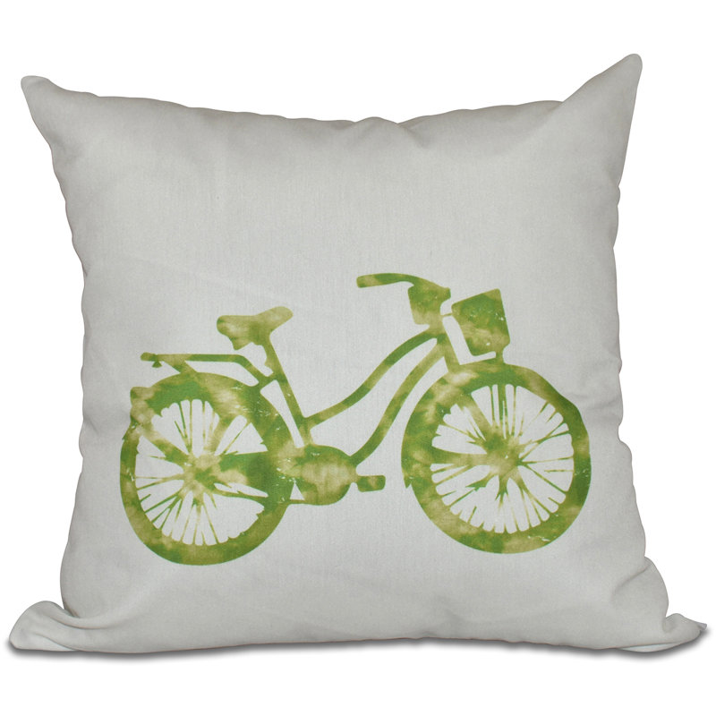 Housse et insert de coussin d'extérieur Surf, Sand & Sea Life Cycle, H 18 po x l 18 po, Vert clair