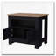 Îlot de cuisine 2 portes noir-1070394131