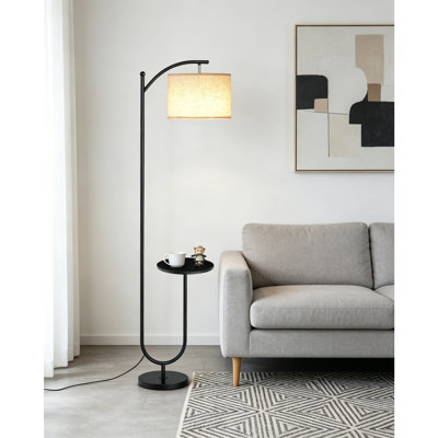 157cm Matte Tray Table Floor Lamp