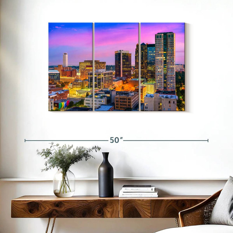 Syd Downtown Birmingham Skyline, 24" H x 38" W