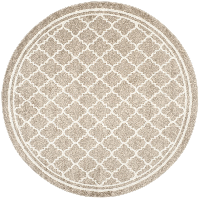 Daneya Performance Geometric Rug, Round 3'