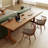 Light walnut Rectangular Solid Wood desk-109694233