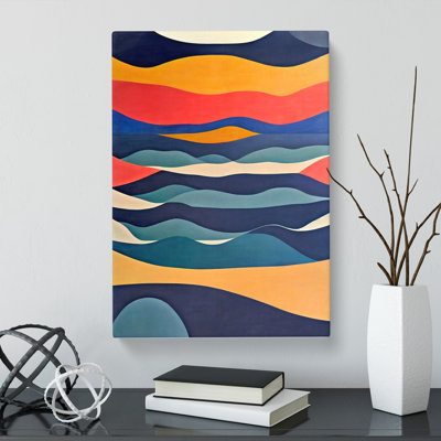 Ocean Abstract Painting Vol.3 - Wrapped Canvas