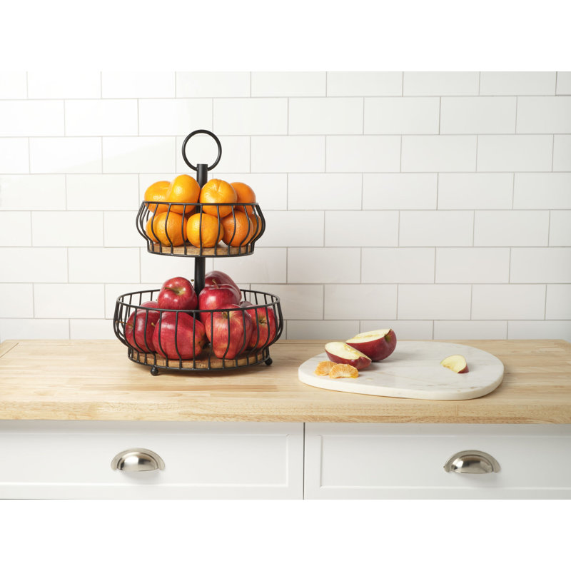 Gourmet Basics By Mikasa Savannah 2 Tier Basket