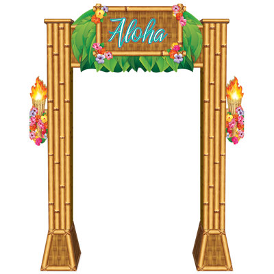 Accessoire d'arcade Luau 3-D - 7 pi 11 po x 5 pi 11 po - paquet de 1