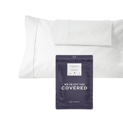 Taie d'oreiller douce et durable de lincove - satin de coton à 100% - 1 paquet