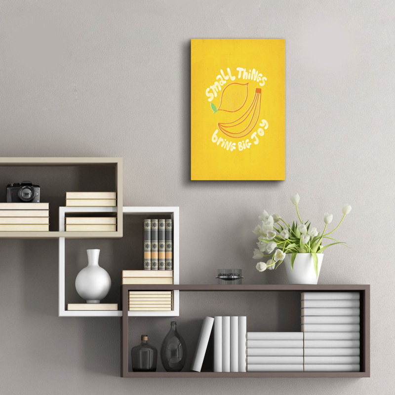 Art mural en verre Epic Art «Small Things Joy» par Club Daydream, 16 po x 24 po, H 24 po x l 16 po
