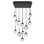 Quest 13 Light Crystal LED Multi-Light Pendant