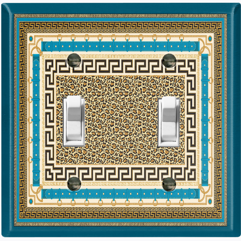 Nature Themed 2 - Gang Toggle Light Switch Standard Wall Plate
