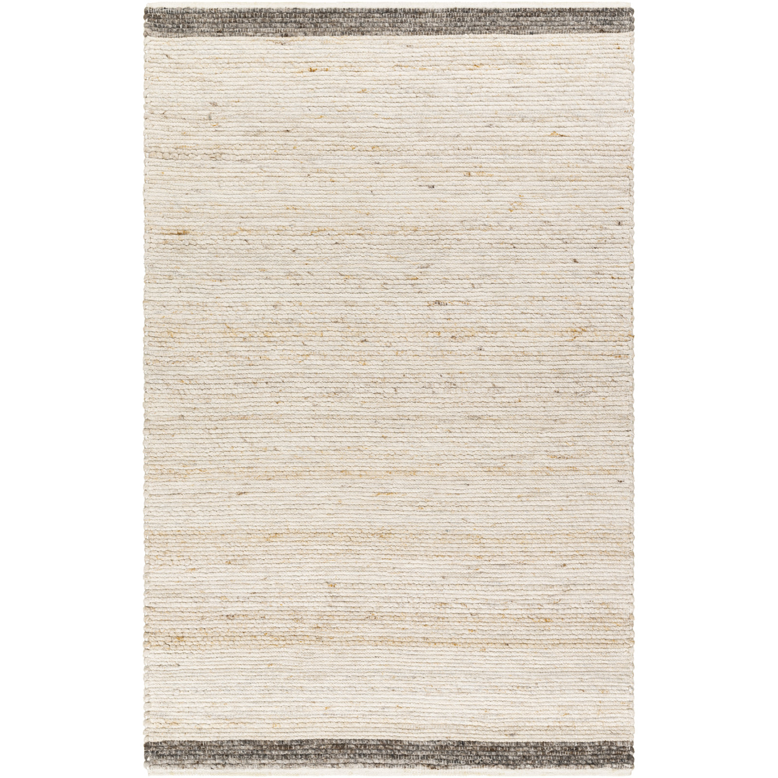 Mecit Hand-Woven Cream Rug, Rectangle 9' x 12'