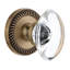 Grandeur Newport Rosette Double Dummy with Provence Crystal Door Knob-933223268