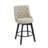 Swivel Upholstered 26'' Counter Stool Wood Leg-831263266