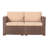 Gerdt 59.2'' Wide Wicker Loveseat with Cushions-665586464