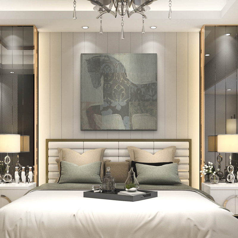 «Luxe Metal Art 'Patterned Horse I» par Tim O'Toole, Art mural en métal »par Tim O'Toole, H 36 po x l 36 po