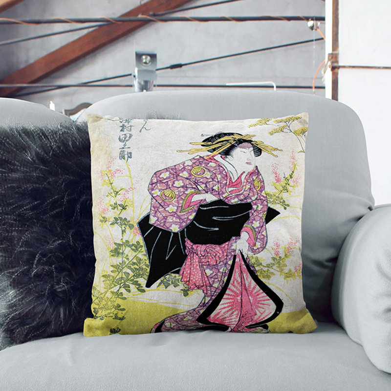 Square Throw Cushion, 40cm H x 40cm W x 15cm D