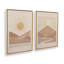 «Desert Sunrise and Sunset», ensemble de 2 impressions sur Canva-752511784-752511794