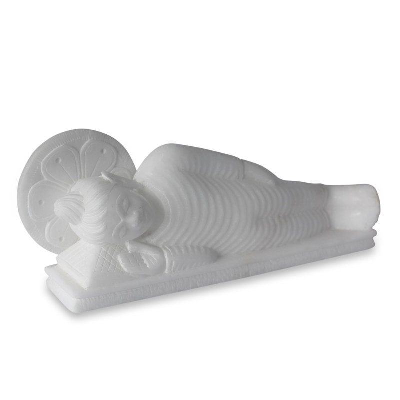 Artisan Crafted Marble Buddhism Art Figurine