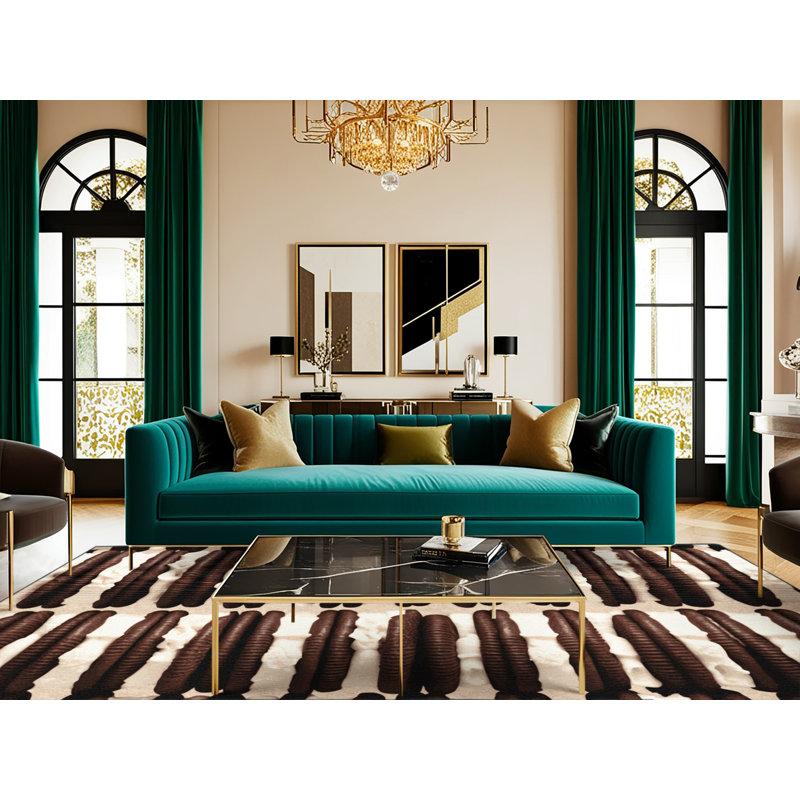  Tapis lavable avec crème glacée et desserts, Carré 5 pi