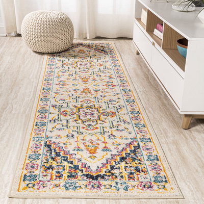 Brooklyn Geometric Medallion Beige/Ivory Rug