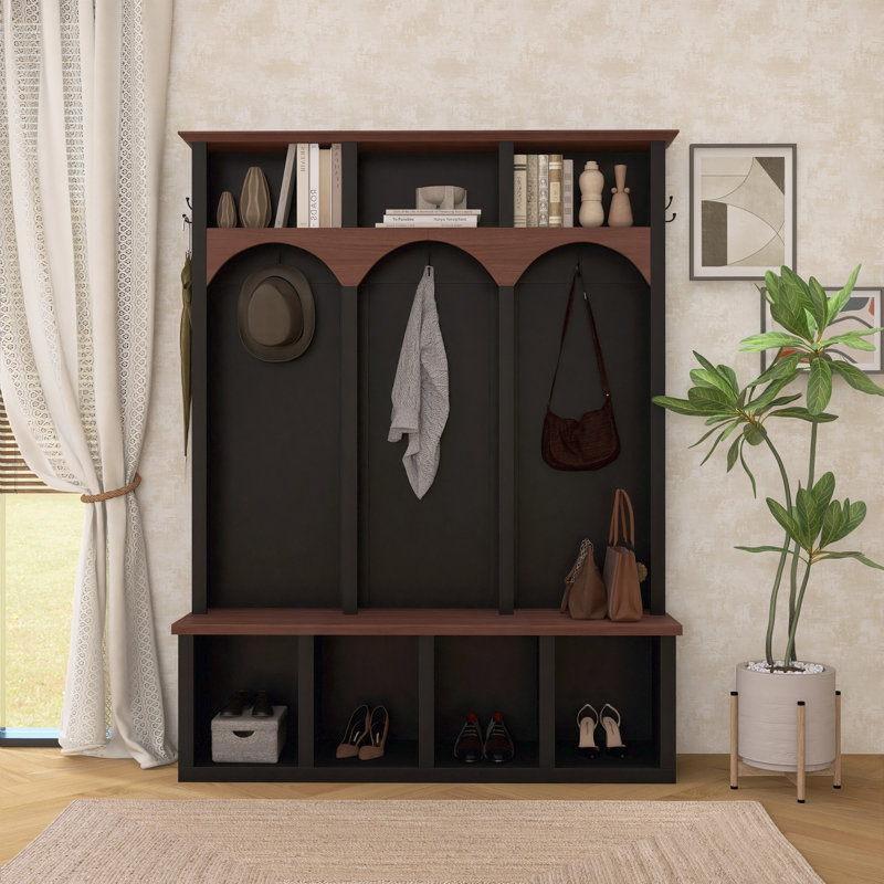 Banc en bois Farmhouse , Noir