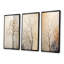 «Beige Trees Oak Solitude», ensemble de 3 reproductions d'art mural-2861343-2861341