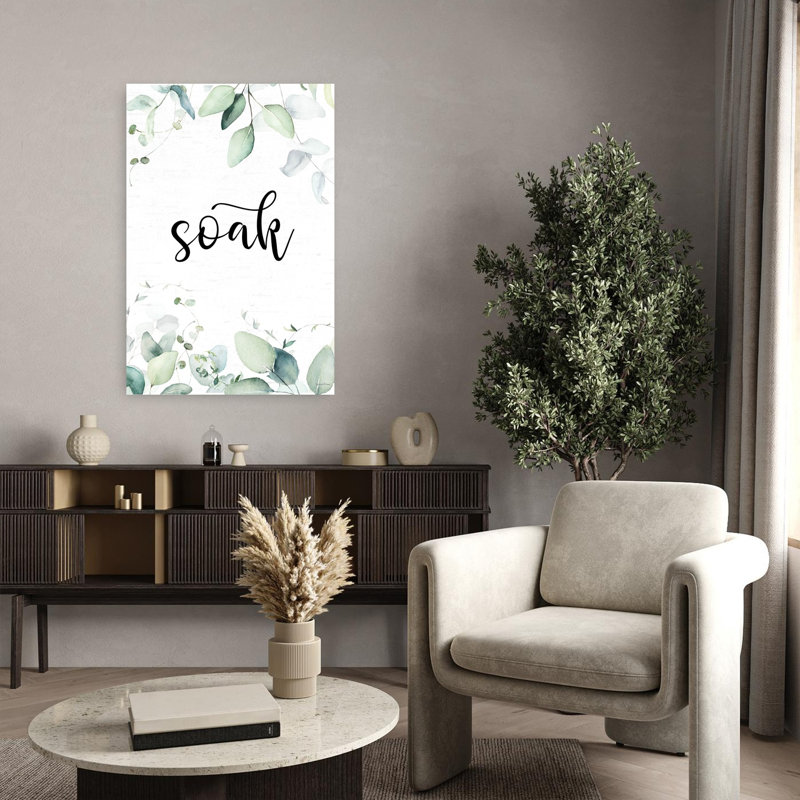 Soak Leaves, art contemporain abstrait, H 36 po x l 24 po