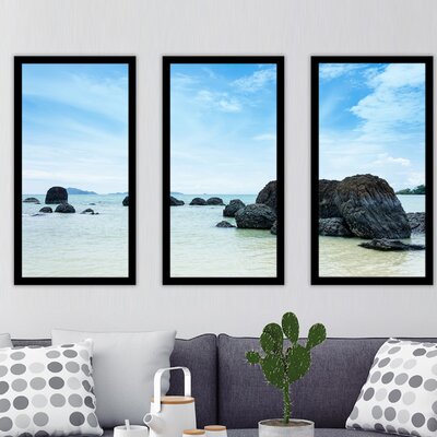 Tropical Sea,Thailand - 3 Piece Picture Frame Photograph Print Set on Acrylic -  Picture Perfect International, 704-2681-1224