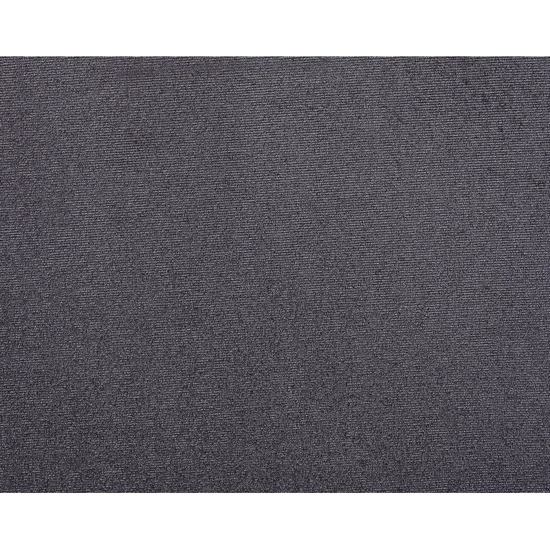 Tissu noir et chaise d'appoint en acier inoxydable (ensemble de 2)