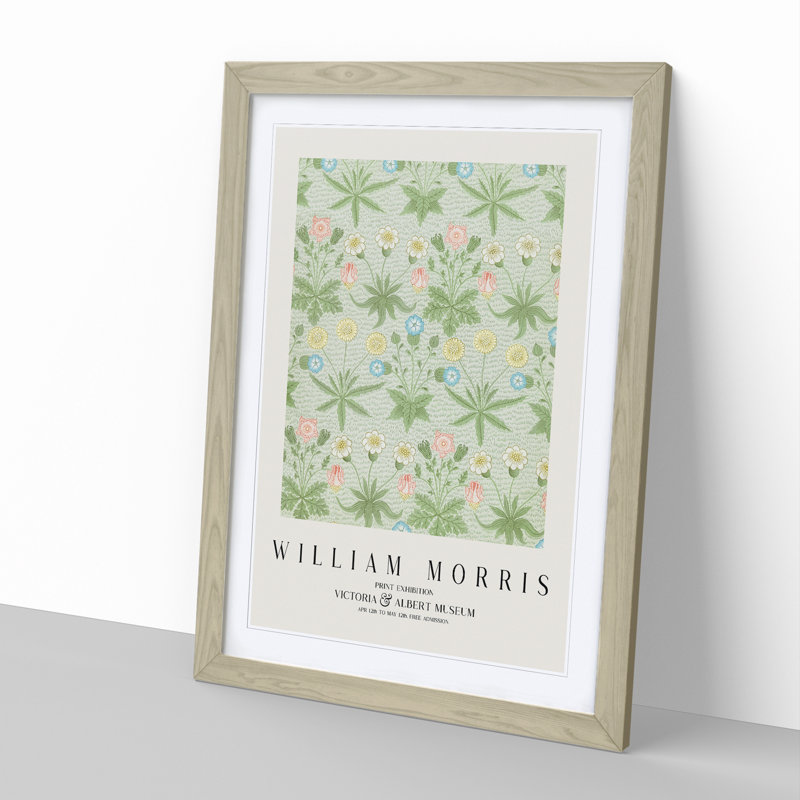 Daisy Pattern Vol.2 by William Morris - Framed Print, Oak Framed, 48cm H x 36cm W x 2cm D