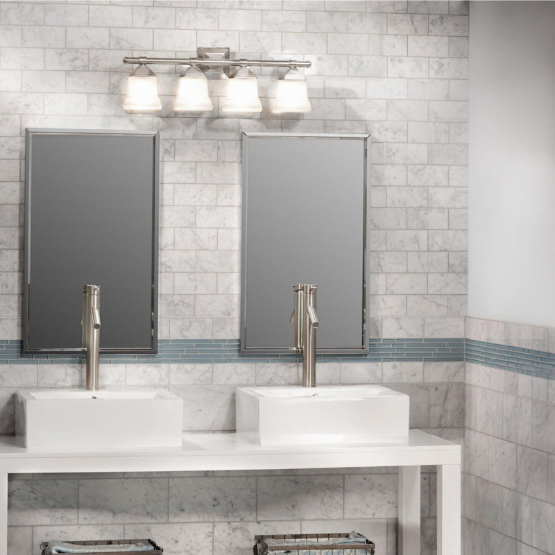 Carreau de marbre Bianco Carrara 3 po x 6 po