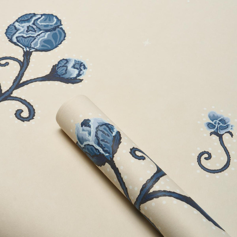 Papier peint Schumacher X, Bleu marine