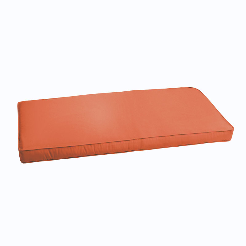 Outdoor 3'' Bench Seat Cushion, Fresco Blue Polyester, 60"