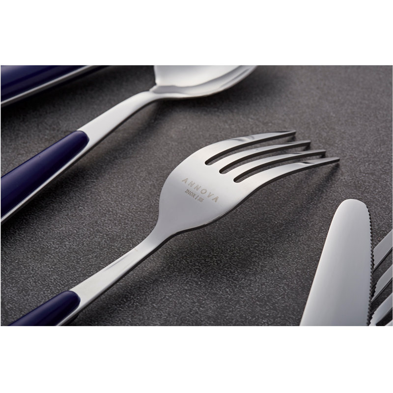 ANNOVA Stainless Steel Flatware Set - Service for 4, Blue