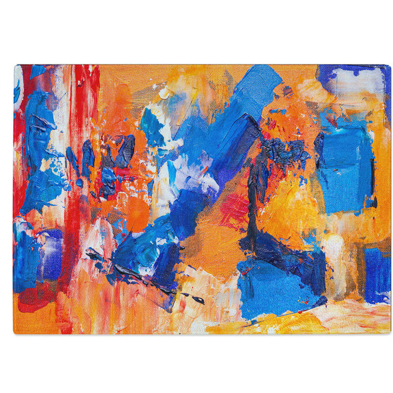 Tempered Glass Art Painting Vol.316 Chopping Board, 39 cm W x 28.5 cm L