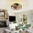 4-light Farmhouse Lantern Style Ceiling Fan With Light, Remote & Dimmable,6 Speed Settings And Timer, For Bedroom, Kitchen & Living Room(Bulb Included)