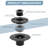 Shower Drain Base Flange With Adjustable Threaded Adapter and Rubber Coupler