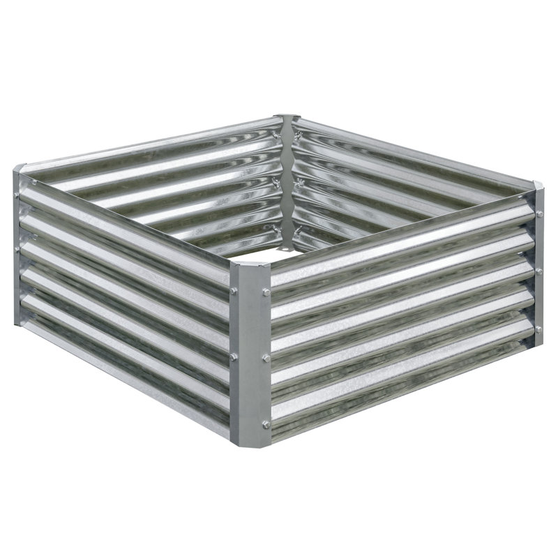 Galvanized Steel Raised Garden Bed 36x36x17